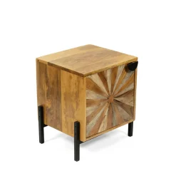 HOMLA Szafka Nocna Tropea Lite Drewno Mango Z Akacja 38X35X45 Cm