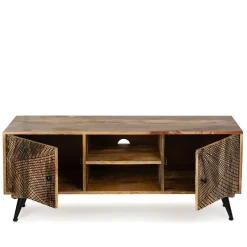 HOMLA Szafka Rtv Raffla Lite Drewno Mango 130X40X55