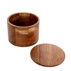 HOMLA Szkatulka Na Bizuterie Acacia Z Drewna Akacjowego 16,5X16,5X12 Cm