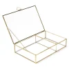 HOMLA Szkatulka Na Bizuterie Grazia Zlota 23X15X5 Cm