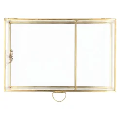 HOMLA Szkatulka Na Bizuterie Grazia Zlota 23X15X5 Cm
