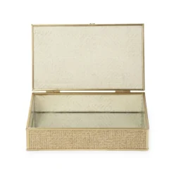 HOMLA Szkatulka Na Bizuterie Grazia Z Plecionka 22X13X5 Cm
