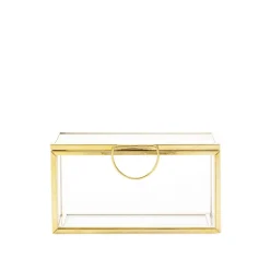 HOMLA Szkatulka Na Bizuterie Grazia Mini Zlota 9X4X5Cm