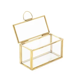 HOMLA Szkatulka Na Bizuterie Grazia Mini Zlota 9X4X5Cm