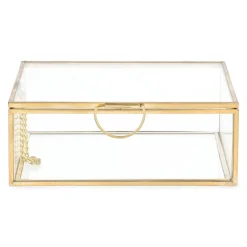 HOMLA Szkatulka Na Bizuterie Grazia Zlota 13X11X5 Cm