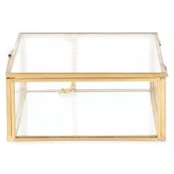HOMLA Szkatulka Na Bizuterie Grazia Zlota 13X11X5 Cm