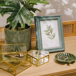 HOMLA Szkatulka Na Bizuterie Grazia Zlota 13X11X5 Cm