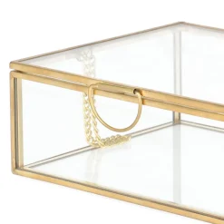 HOMLA Szkatulka Na Bizuterie Grazia Zlota 13X11X5 Cm