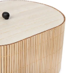 HOMLA Szkatulka Na Bizuterie Loma Bambusowa 18,3X13,5X9,5 Cm