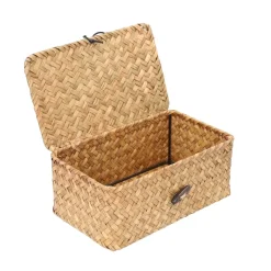 HOMLA Szkatulka Na Bizuterie Talulah Pleciona Naturalna 20X12X8Cm