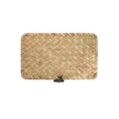 HOMLA Szkatulka Na Bizuterie Talulah Pleciona Naturalna 20X12X8Cm