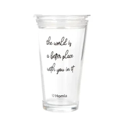 HOMLA Szklanka Embo Summer Z Napisem 0,4 L
