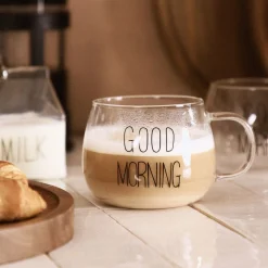 HOMLA Szklanka Good Morning Z Uchem 0,4 L