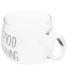 HOMLA Szklanka Good Morning Z Uchem 0,4 L