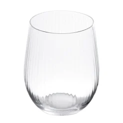 HOMLA Szklanka Lynn Ryflowana Transparentna 0,55 L