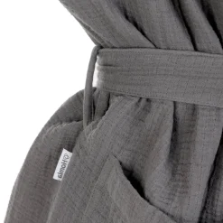 HOMLA Szlafrok Elin Muslinowy Grafitowy S/M