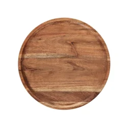 HOMLA Taca Dekoracyjna Acacia Z Drewna Akacjowego 24X2,5 Cm