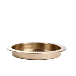 HOMLA Taca Dekoracyjna Dritto Mlotkowana Zlota 32X32X4 Cm