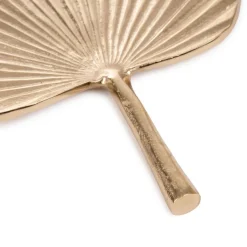 HOMLA Taca Dekoracyjna Girona Lisc Palmy Zlota 32X38X2 Cm