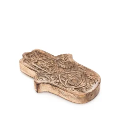 HOMLA Taca Dekoracyjna Hamsa Z Drewna Mango 15X10X2 Cm