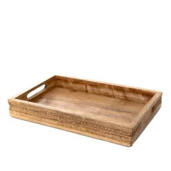 HOMLA Taca Dekoracyjna Hamsa Z Drewna Mango 41X26X6 Cm