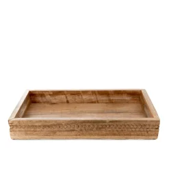 HOMLA Taca Dekoracyjna Hamsa Z Drewna Mango 41X26X6 Cm