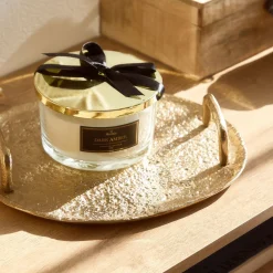 HOMLA Taca Girona Metalowa Zlota 26X5 Cm