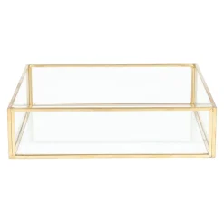 HOMLA Taca Grazia Ozdobna Zlota 18X18X4 Cm