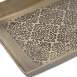 HOMLA Tacka Araria Zlota Z Ozdobnymi Wytloczeniami 23X12X3 Cm