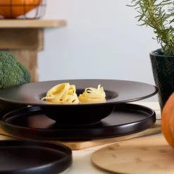 HOMLA Talerz Famelio Do Pasty Czarny 28 Cm