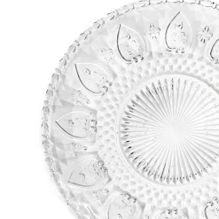 HOMLA Talerz Moselle Wzorzysty Transparentny 17 Cm