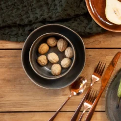 HOMLA Talerz Mystic Gleboki Szary 19 Cm