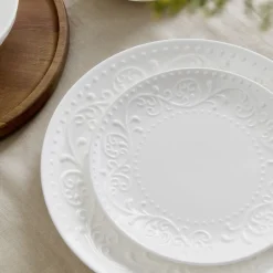 HOMLA Talerz Sylia Obiadowy Z Ornamentem 27 Cm
