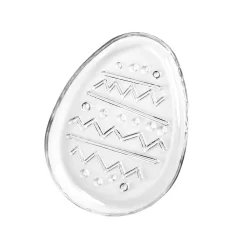 HOMLA Talerz Tigre Szklany Jajko 15X20 Cm