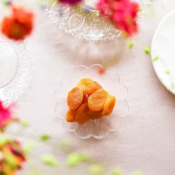 HOMLA Talerzyk Caren W Ksztalcie Kwiatka Transparentny 11 Cm