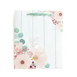 HOMLA Torebka Prezentowa Cymka Rozowe Kwiaty 14X27X33