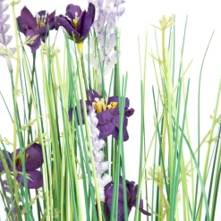 HOMLA Trawa Polly Z Fioletowymi Kwiatuszkami 55 Cm