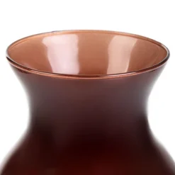 HOMLA Wazon Ambros Szklany Brazowy 13X12X20 Cm