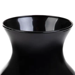 HOMLA Wazon Ambros Szklany Czarny 13X12X20 Cm