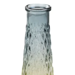 HOMLA Wazon Archie Szklany Ombre Granatowo-Zolty 6,5X22 Cm