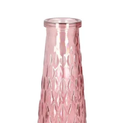 HOMLA Wazon Archie Szklany Rozowy 6,5X22 Cm