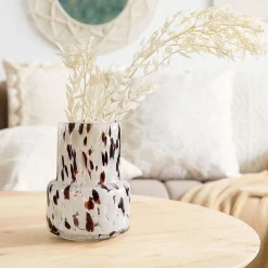 HOMLA Wazon Artistic Szklany Krezle 13,5X13,5X18 Cm