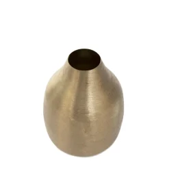 HOMLA Wazon Girona Metalowy Zloty 15X15X21 Cm
