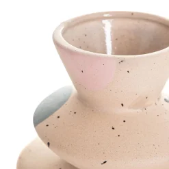 HOMLA Wazon Maasai Ceramiczny W Kolorowe Plamy 14X9X15,5 Cm