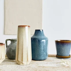 HOMLA Wazon Maya Geometryczny 10X10X24 Cm