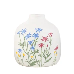 HOMLA Wazon Meadow W Kolorowe Kwiaty 13X13X13 Cm