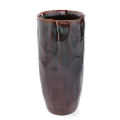 HOMLA Wazon Rona Ceramiczny Granatowy 10X10X24 Cm