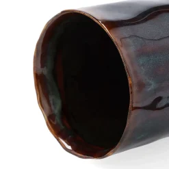 HOMLA Wazon Rona Ceramiczny Granatowy 10X10X24 Cm