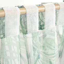 HOMLA Zaslona Dail W Zielone Liscie 140X250 Cm
