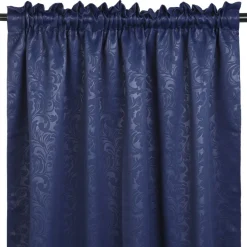HOMLA Zaslona Elisi Z Wytlaczanym Wzorem Granatowa 140X250 Cm